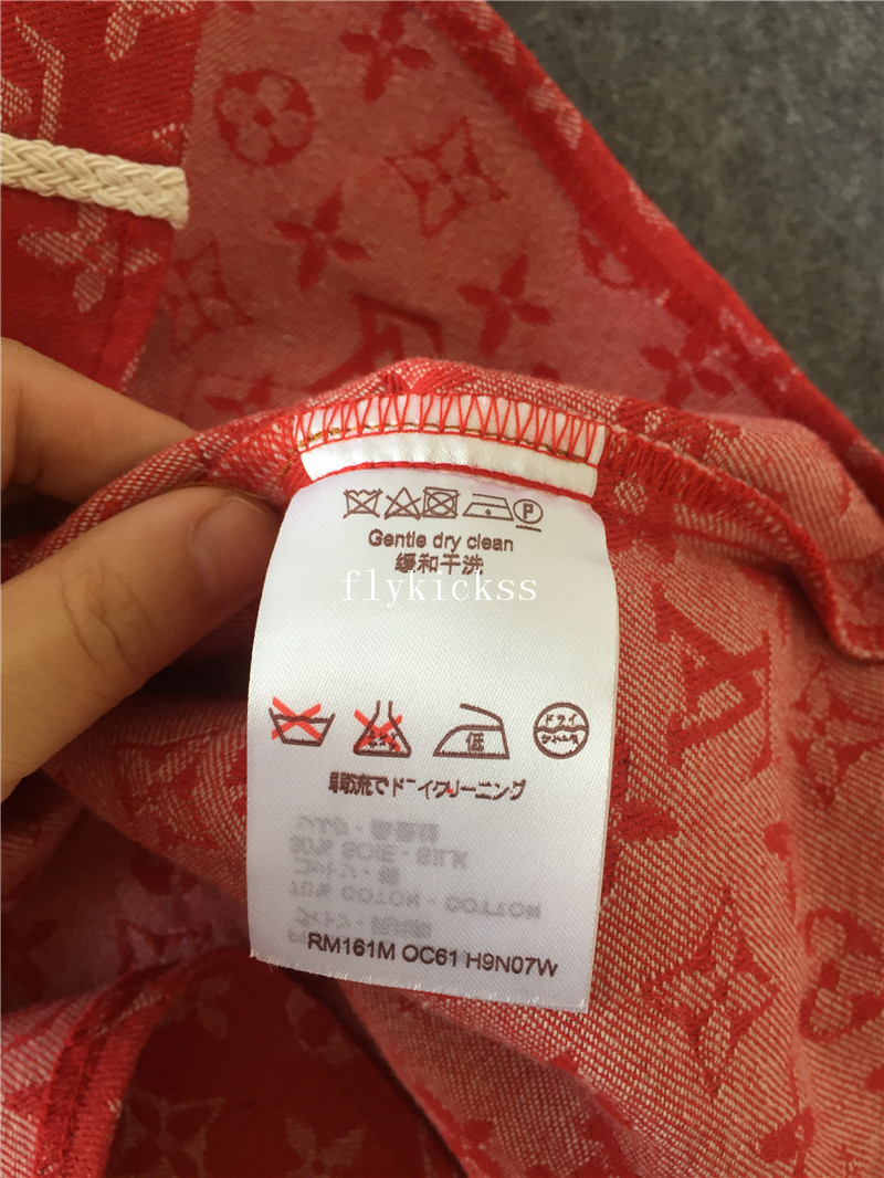 Supreme x LVS Red Denim Jacket